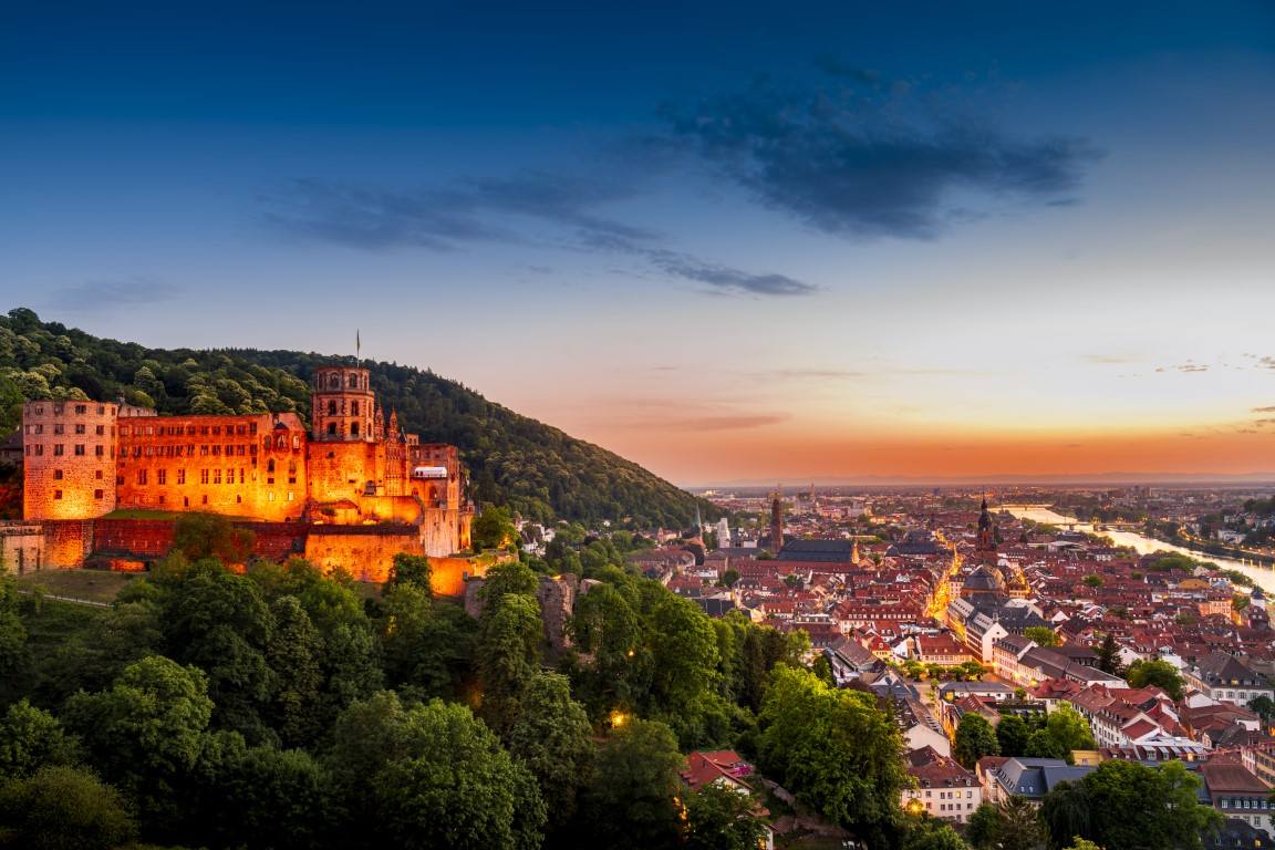 Schloss Heidelberg bei Nacht